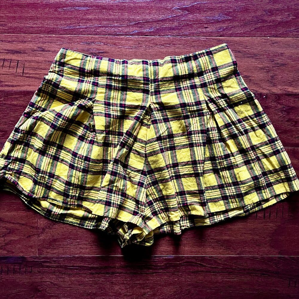 Wild Fable - Yellow Plaid "Skirt" Shorts